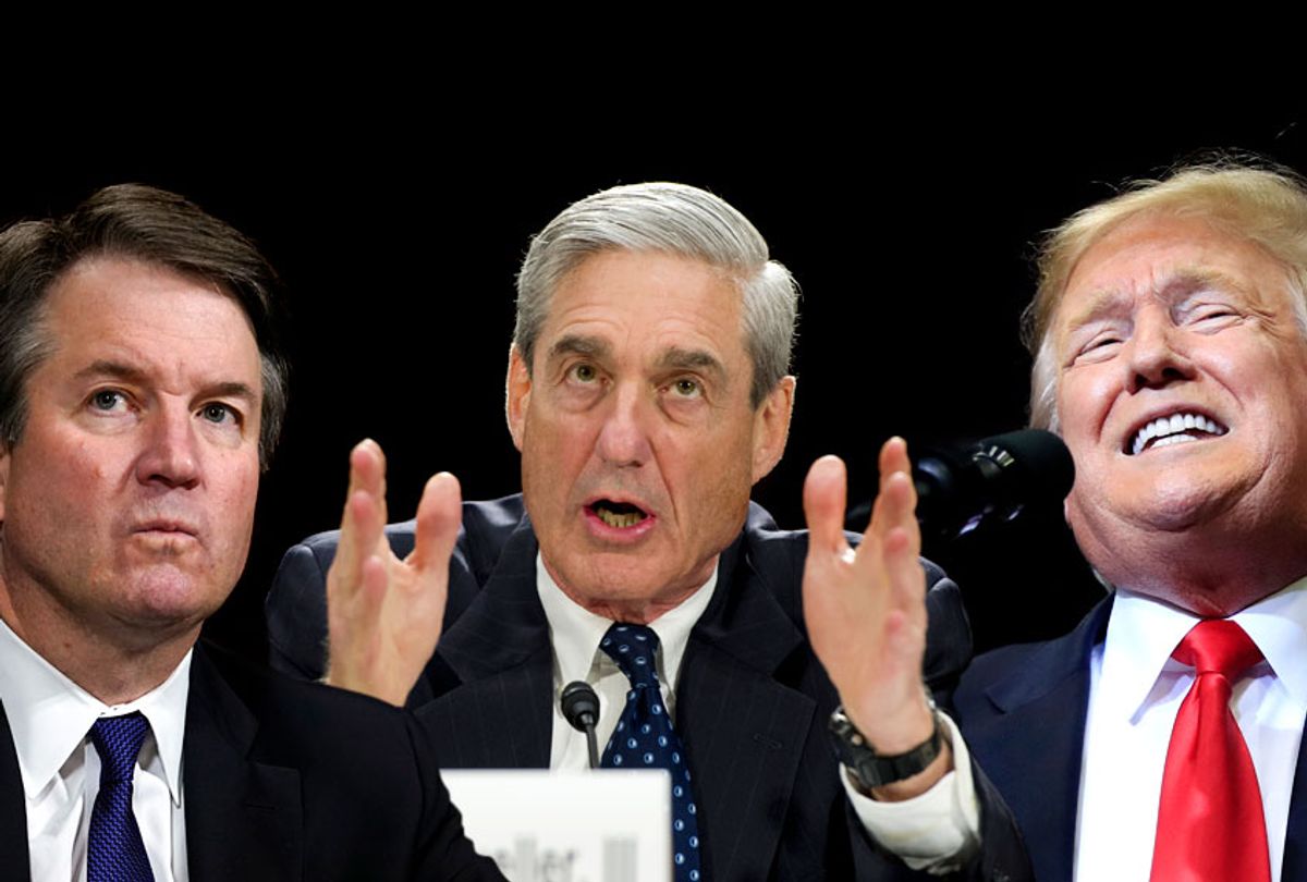 Brett Kavanaugh; Robert Mueller; Donald Trump (AP/Getty/Salon)