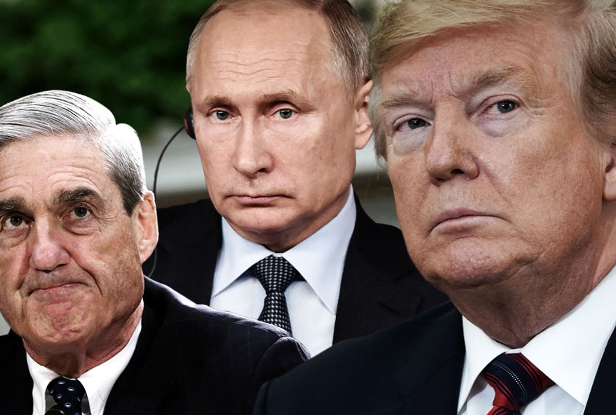 Robert Mueller; Vladimir Putin; Donald Trump (Getty/Salon)