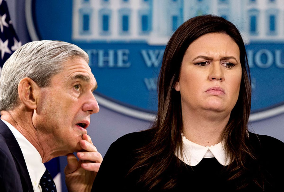 Robert Mueller; Sarah Huckabee Sanders (AP/Salon)