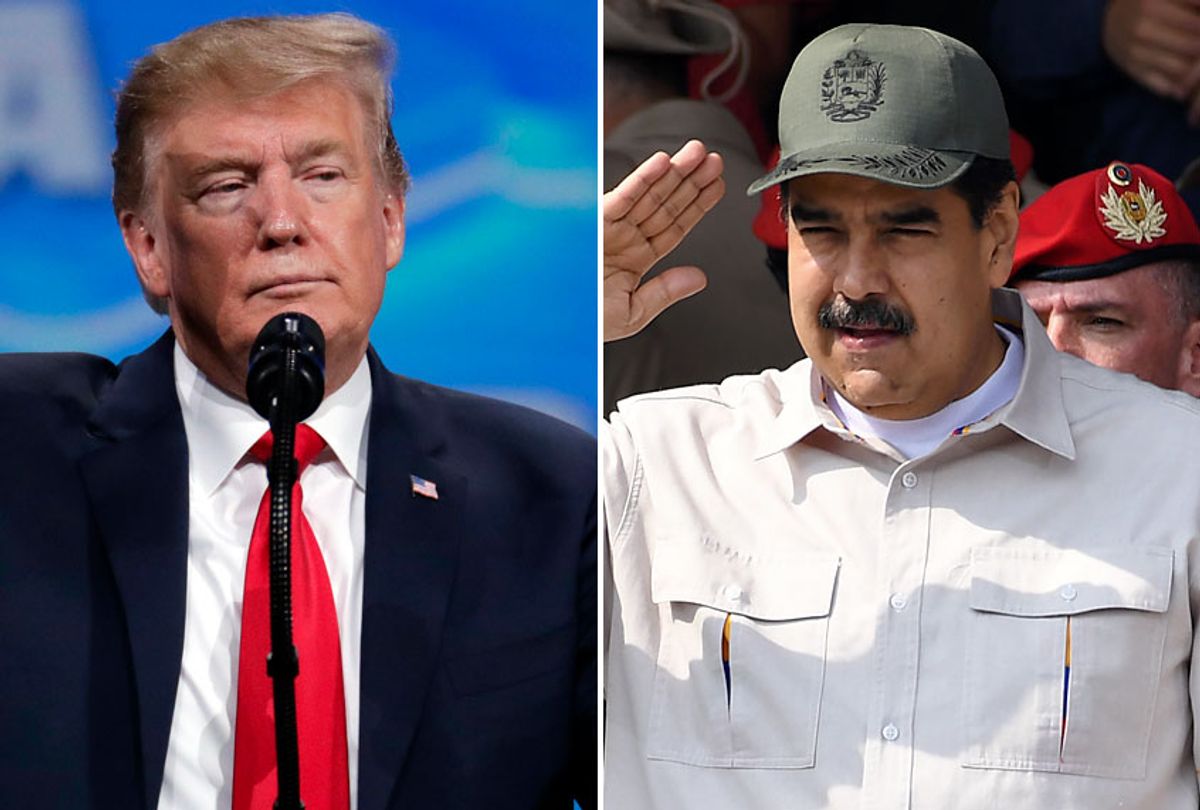 Donald Trump; Nicolás Maduro (AP/Michael Conroy/Getty/Yuri Cortez)