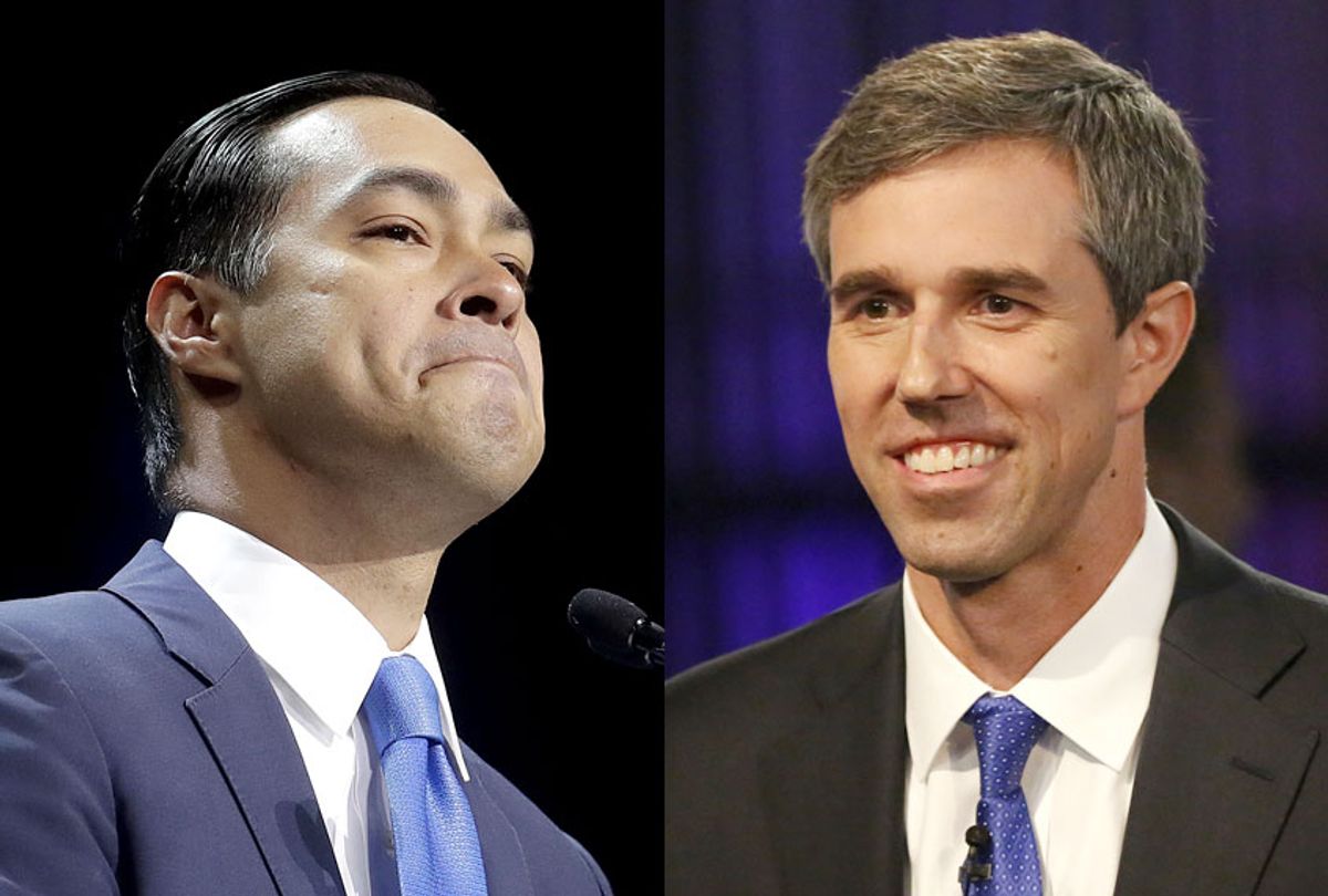 Democratic presidential candidates Julian Castro and Beto O'Rourke (AP/Jeff Chiu/Brynn Anderson)