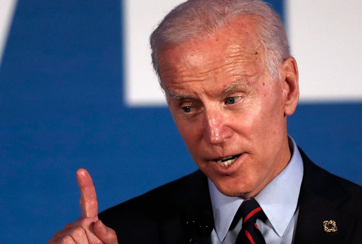 Democratic presidential candidate former Vice President Joe Biden speaks during the I Will Vote Fundraising Gala Thursday, June 6, 2019, in Atlanta.  (AP/John Bazemore)