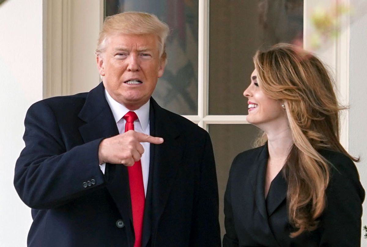 Donald Trump; Hope Hicks (AP/Andrew Harnik)