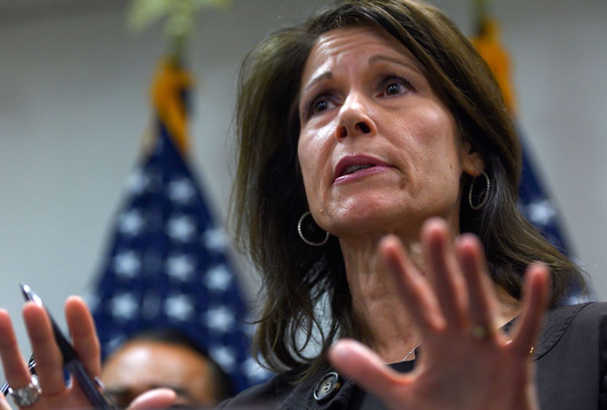 DCCC Chairwoman Rep. Cheri Bustos (D-IL) (Getty/Andrew Caballero-Reynolds)