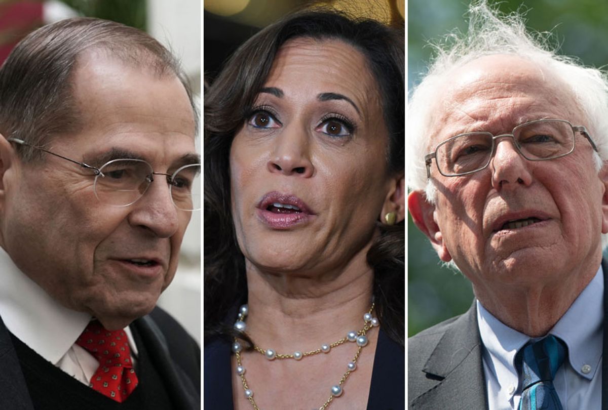 Jerry Nadler; Kamala Harris; Bernie Sanders (AP/Getty)