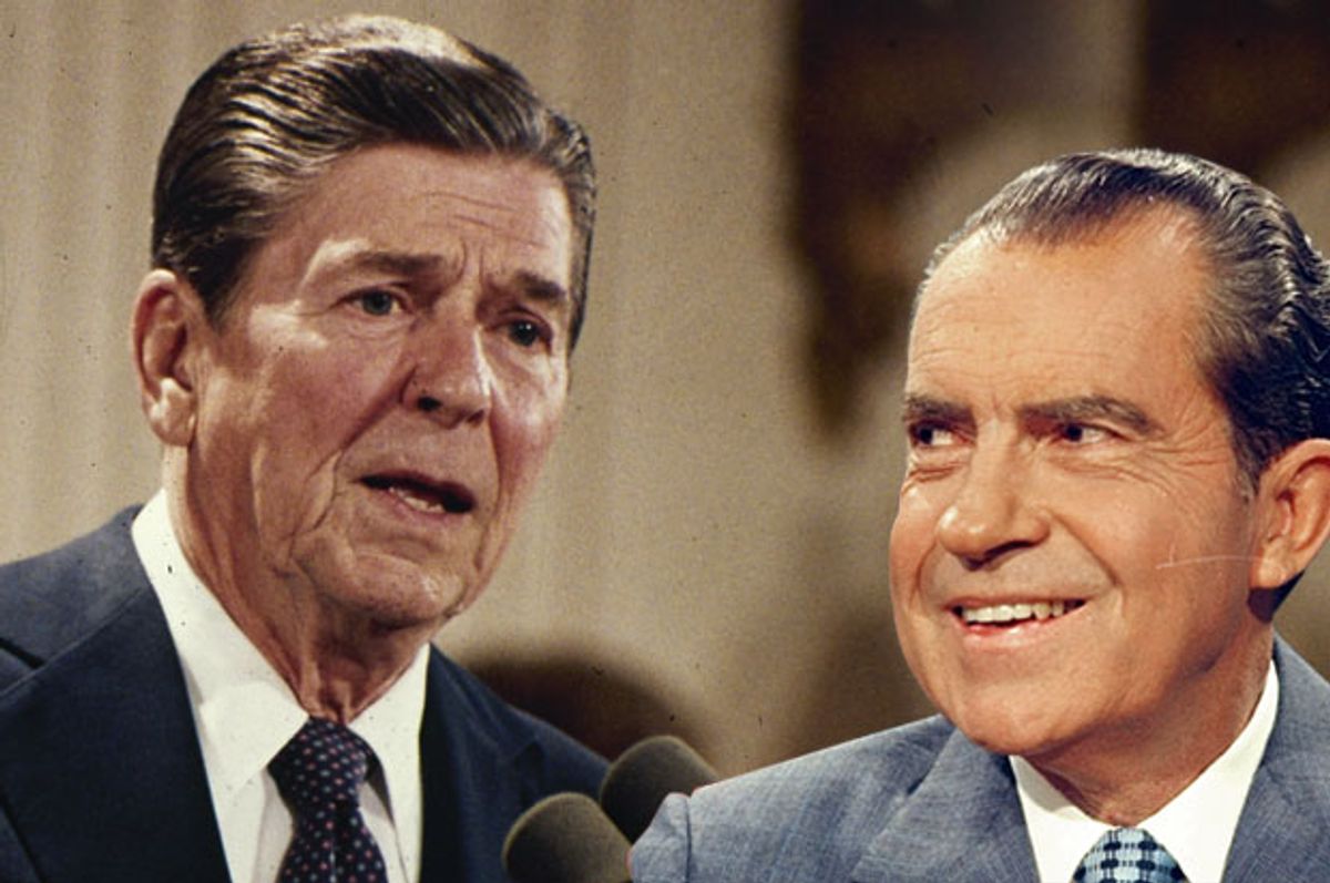 Ronald Reagan; Richard Nixon (AP/Salon)