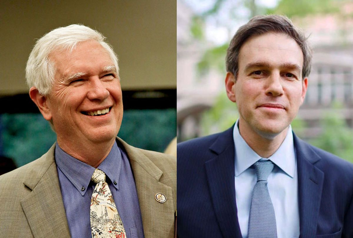 Mo Brooks and Bret Stephens (Twitter/AP/Brynn Anderson)