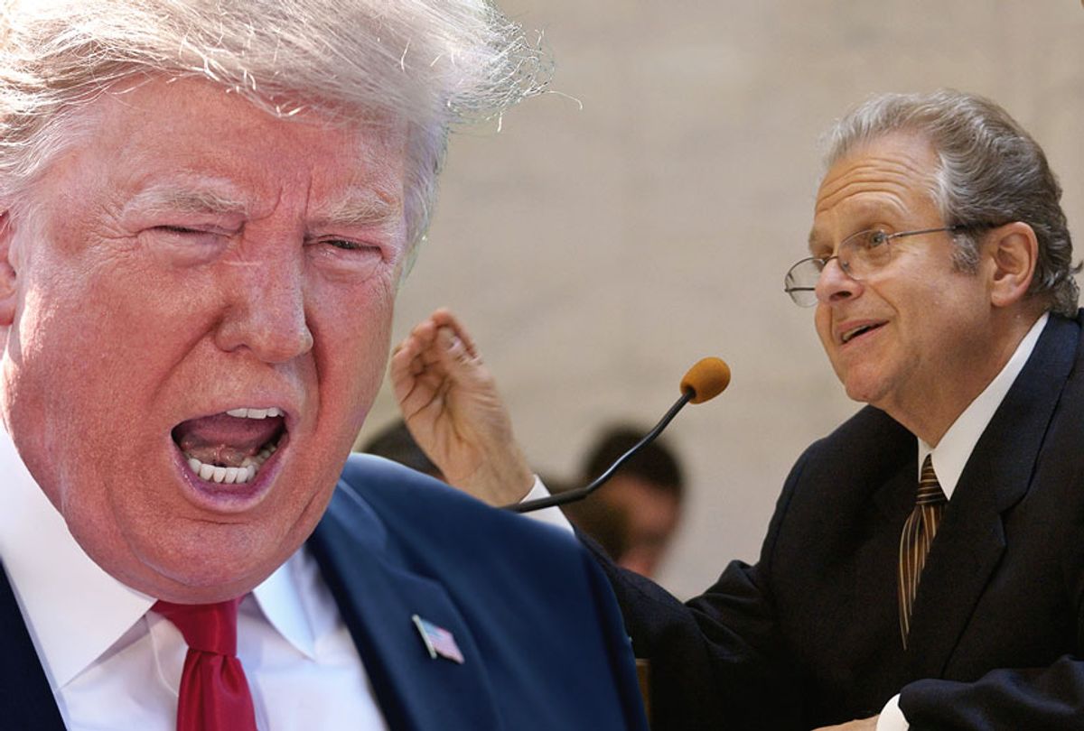 Laurence Tribe; Donald Trump (Getty/Chip Somodevilla/Pool)