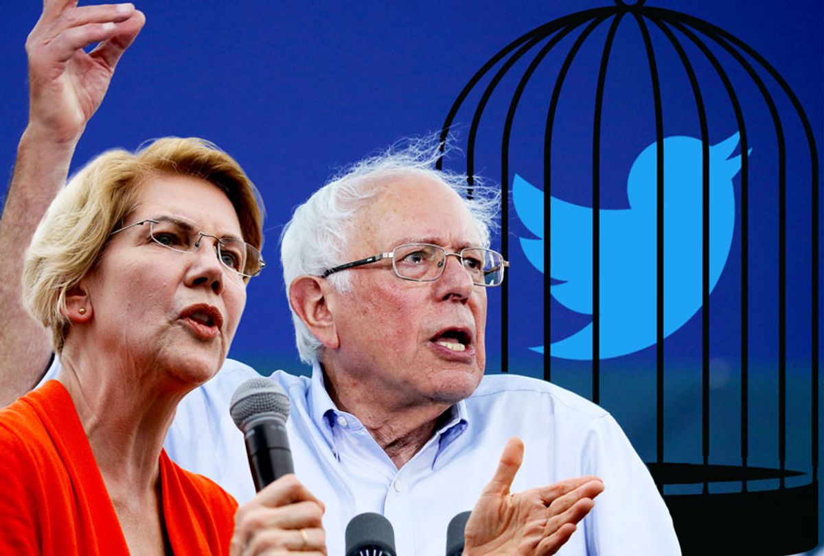 Bernie Sanders and Elizabeth Warren (AP Photo/Getty Images/Salon)