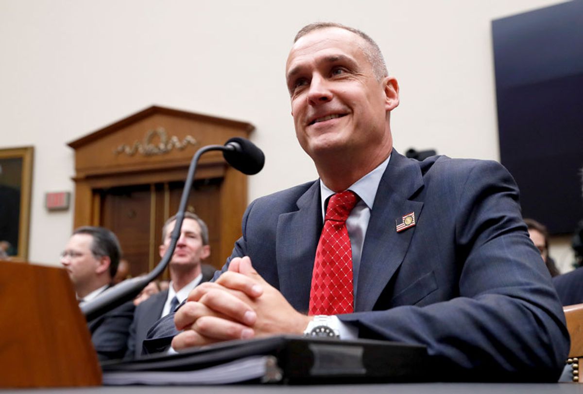 Corey Lewandowski, the former campaign manager for President Donald Trump, arrives to testify to the House Judiciary Committee Tuesday, Sept. 17, 2019, in Washington. (AP Photo/Jacquelyn Martin)