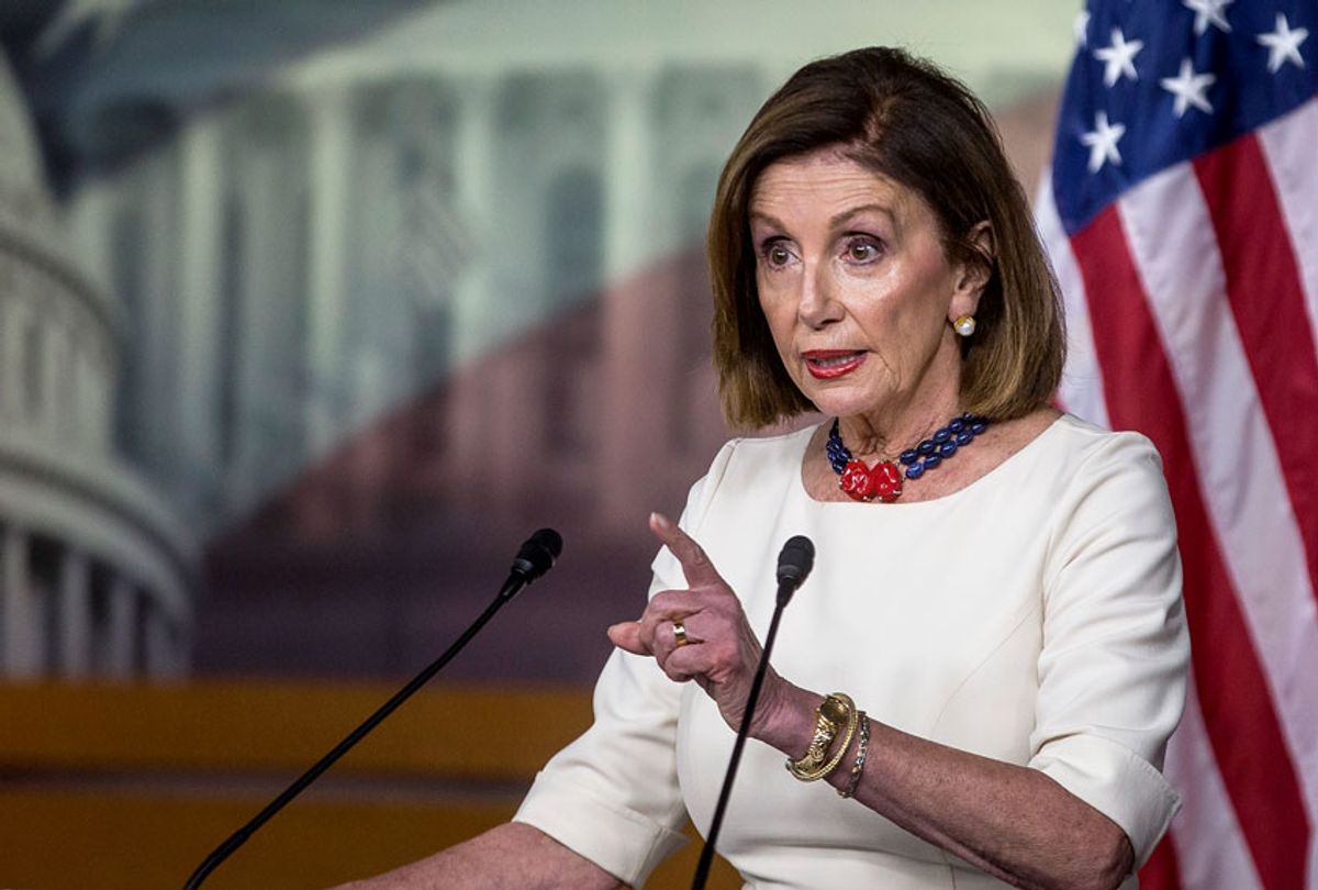House Speaker Nancy Pelosi (D-CA) speaks during a weekly news conference on Capitol Hill on September 26, 2019 in Washington, DC. (Zach Gibson/Getty Images)