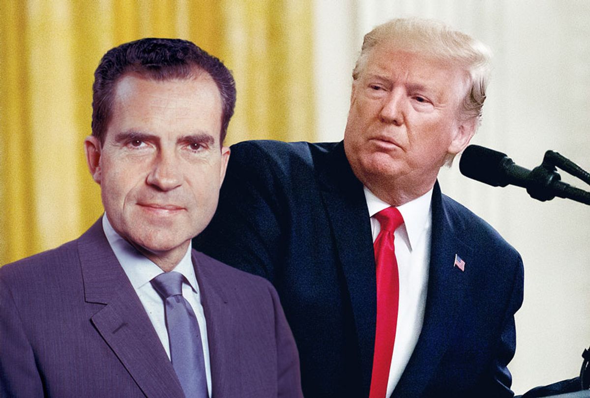 Donald Trump and Richard Nixon (AP Photo/Alex Brandon/Getty Image/Ketstone)