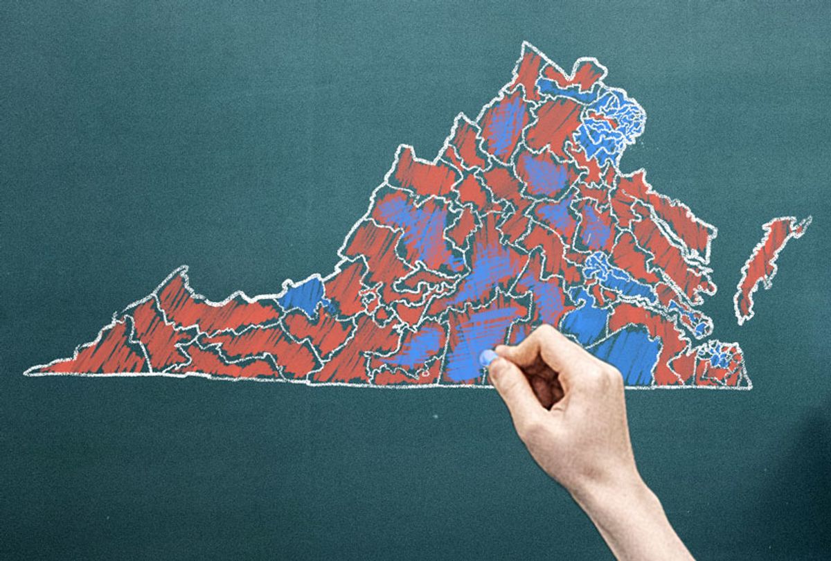Virginia Legislative District Map (Salon/Ilana Lidagoster)