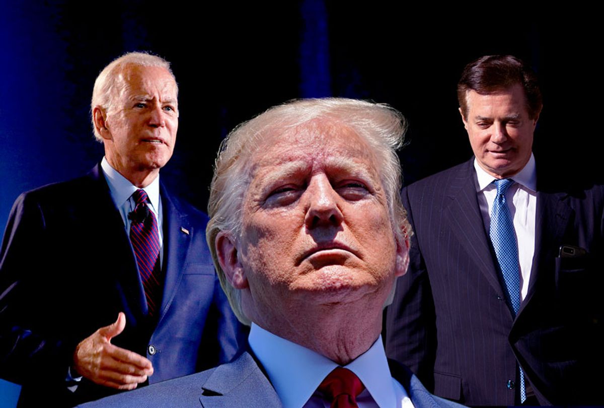 Donald Trump, Paul Manafort and Joe Biden (Getty Images/AP Photo/Salon)