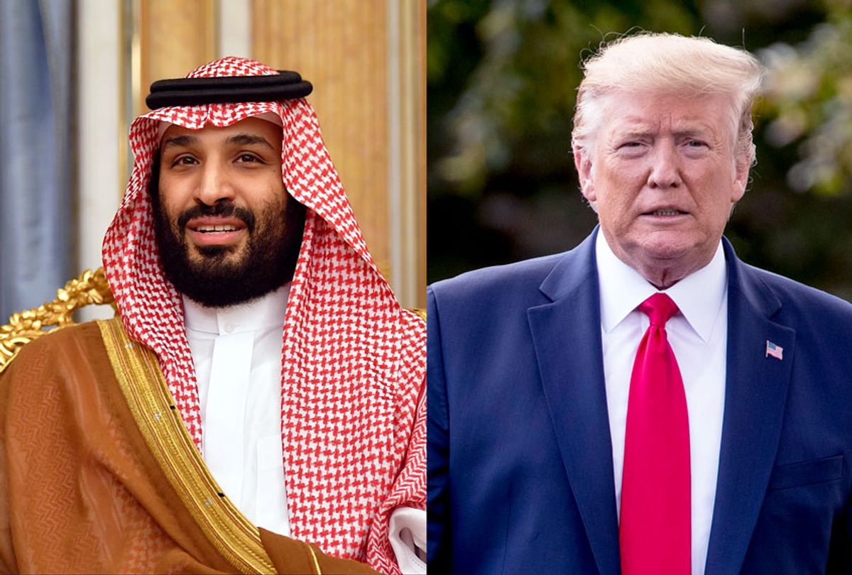 Saudi Arabia's Crown Prince Mohammed bin Salman and U.S. President Donald Trump (Photo illustration by Salon/Getty images)