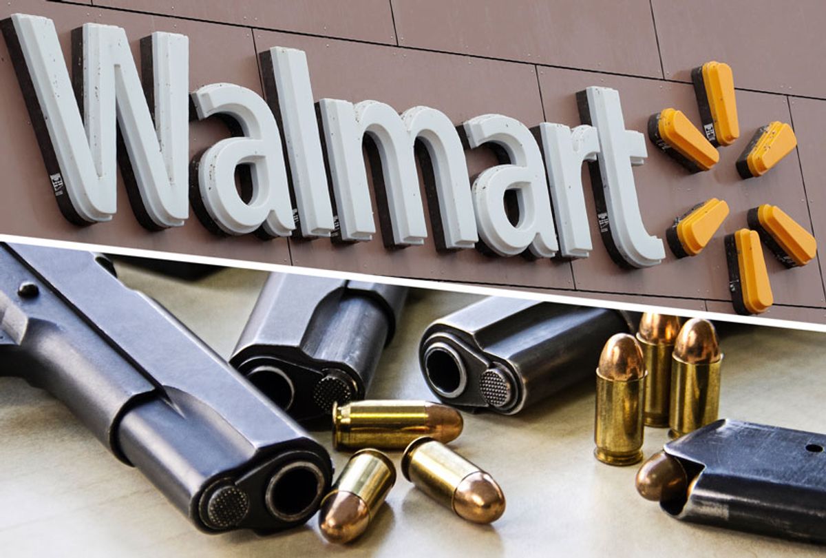 Walmart is cracking down on ammo sales and open-carry policies (Getty/Scott Olsen/Bytmonas)