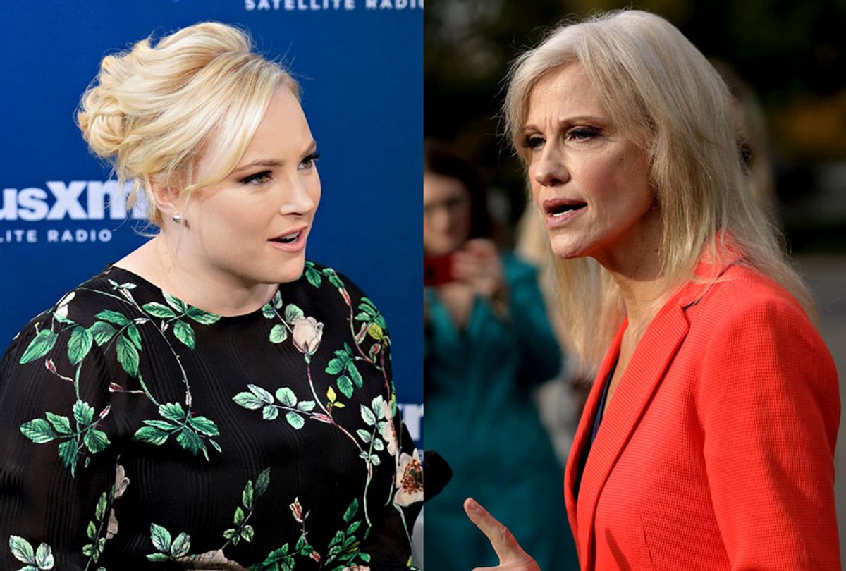 Kellyanne Conway and Meghan McCain (Alex Wong/Cindy Ord/Getty Images)
