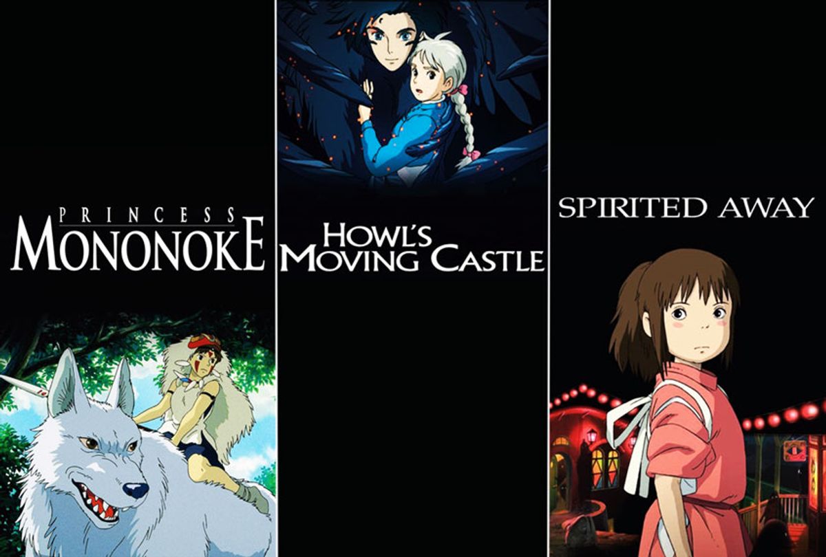Studio Ghibli's "Princess Mononoke", "Howl's Moving Castle" and "Spirited Away" (Studio Ghibli)
