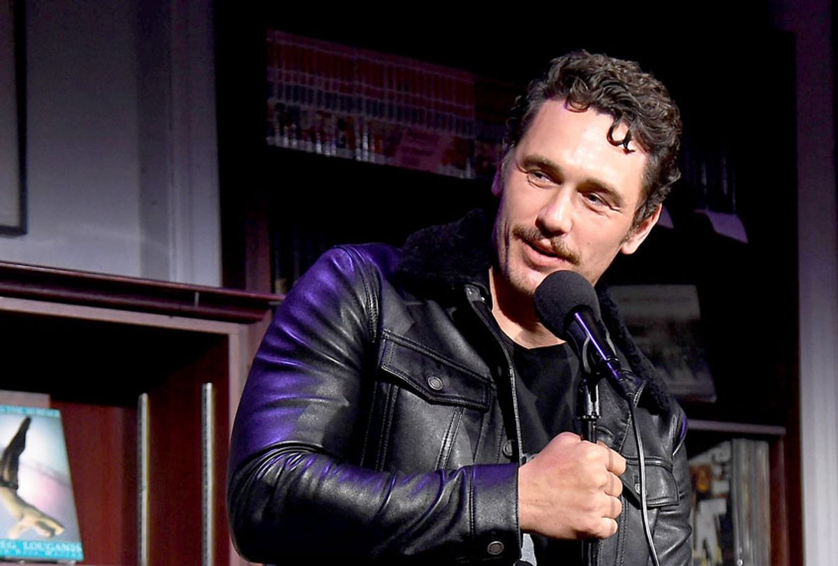 Actor James Franco does a reading onstage during 'An Evening with the Cast of HBO's The Deuce' to benefit Housing Works at Housing Works Bookstore Cafe on June 23, 2019 in New York City. (Gary Gershoff/Getty Images for Housing Works)