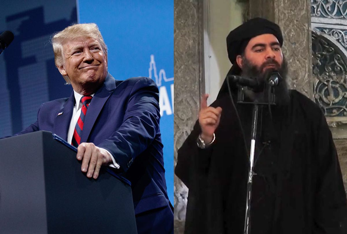 Donald Trump and Abu Bakr al-Baghdadi (Getty Images/AP Photo/Salon)