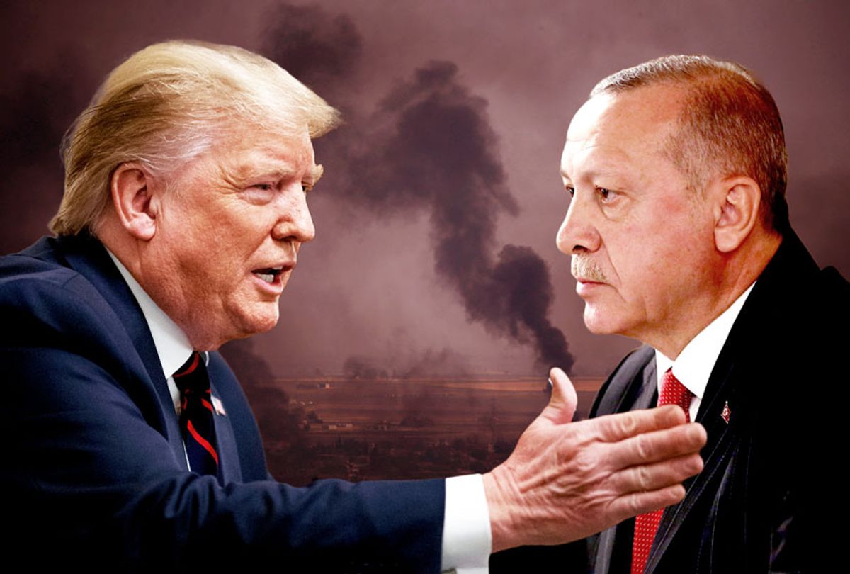 Donald Trump and Recep Tayyip Erdogan (AP Photos/Salon)