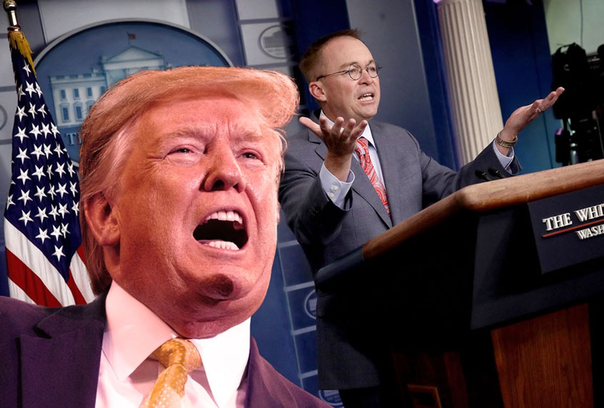 Donald Trump and Mick Mulvaney (AP Photo/Getty Images/Salon)