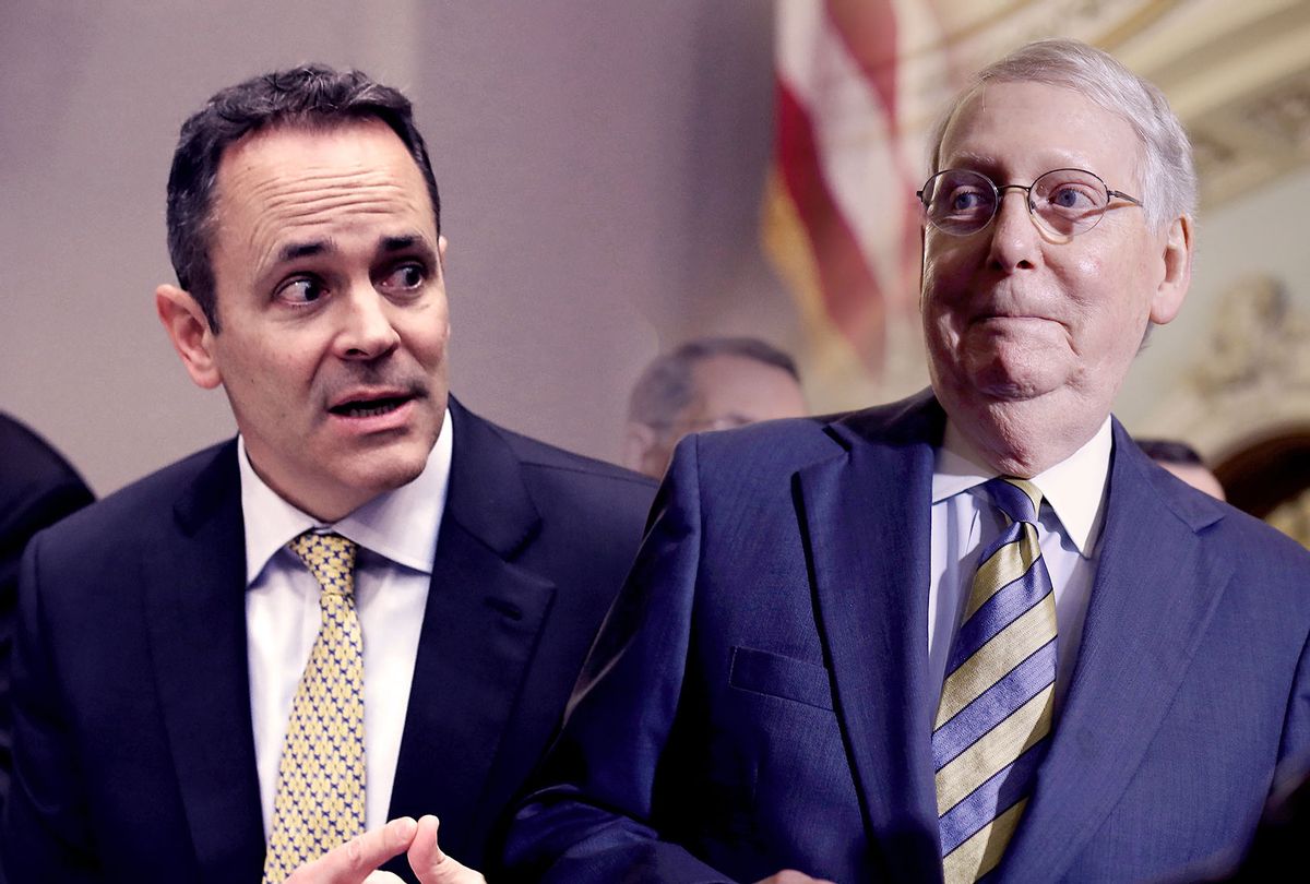 Kentucky Governor Matt Bevin and Senate Majority Leader Mitch McConnell (Getty Images/Salon)