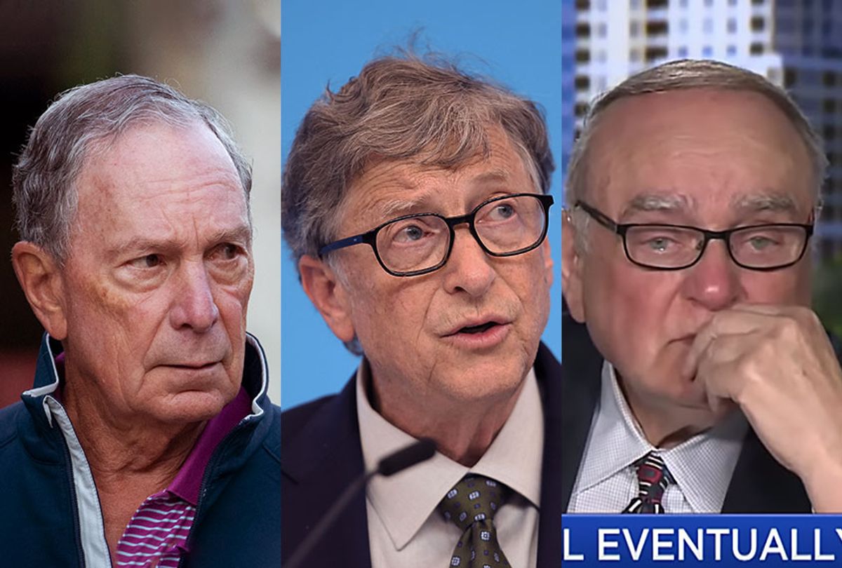 Michael Bloomberg, Bill Gates and Leon Cooperman (Getty Images/CNBC)