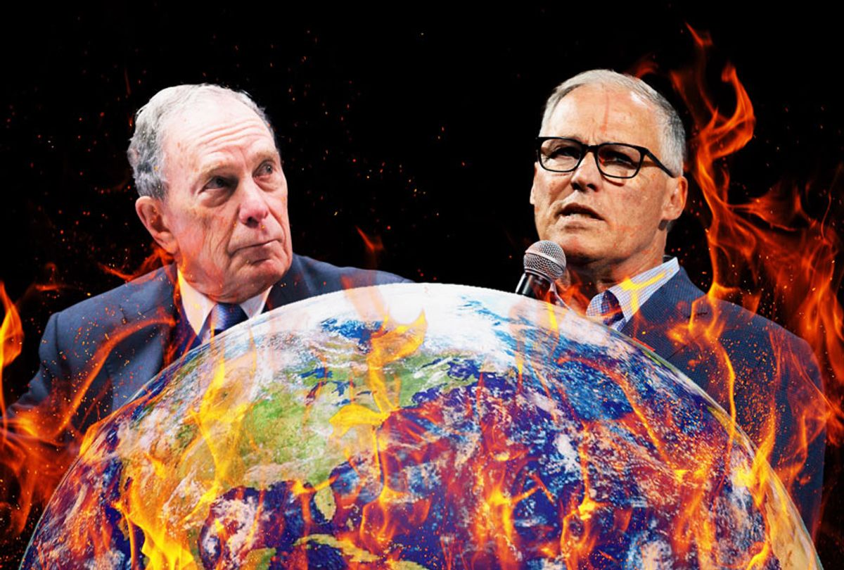 Michael Bloomberg and Jay Inslee (Getty Images/Salon)