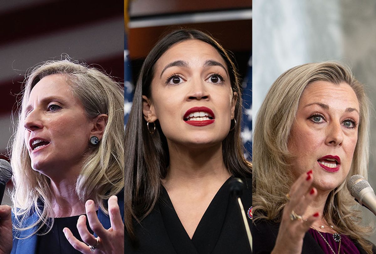 Alexandria Ocasio-Cortez, Abigail Spanberger and Kendra Horn (Getty Images/Salon)