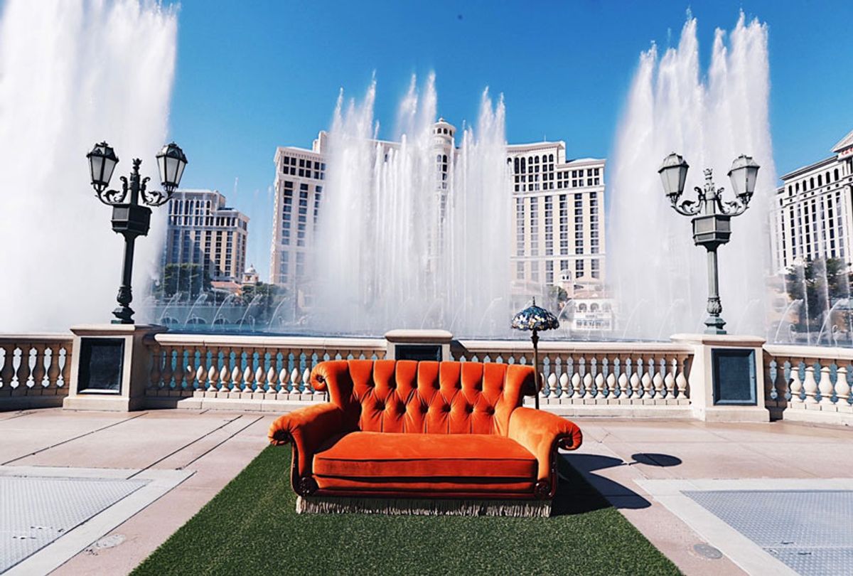 Friends couch and fountain (Steven Baffo / 2019 Warner Bros. Entertainment Inc.)