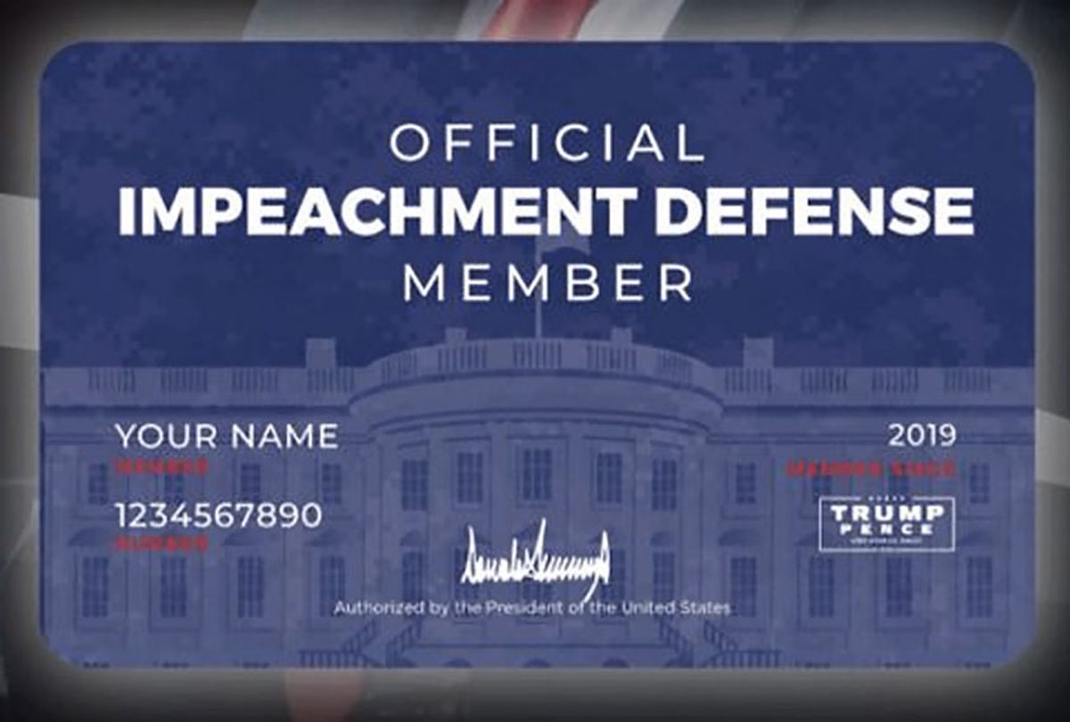 Impeachment Defense Membership Card (Joe My God)