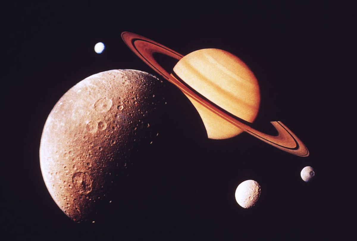 Saturn with moons (Getty Images)