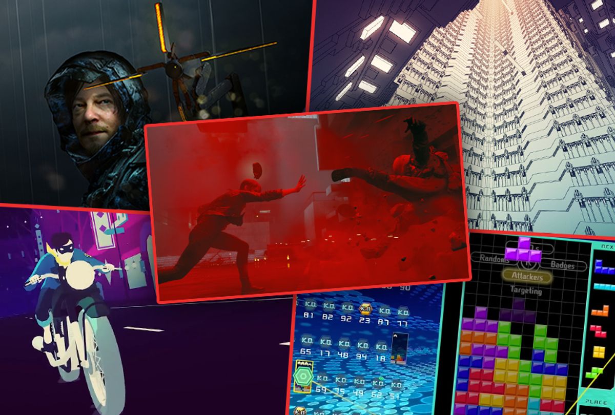 Death Stranding, Manifold Garden, Sayonara Wild Hearts, Tetris 99 and Control (Kojima Productions, William Chyr Studio, Simogo, Nintendo, Remedy Entertainment)