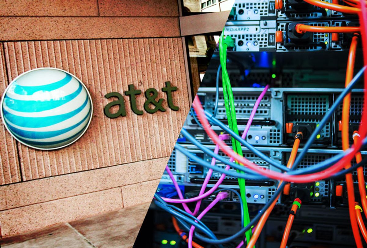 AT&T Headquarters and Servers (Getty Images/Salon)