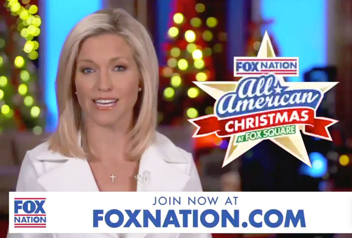 Ainsley Earhardt advertising the All American Christmas (Fox News)