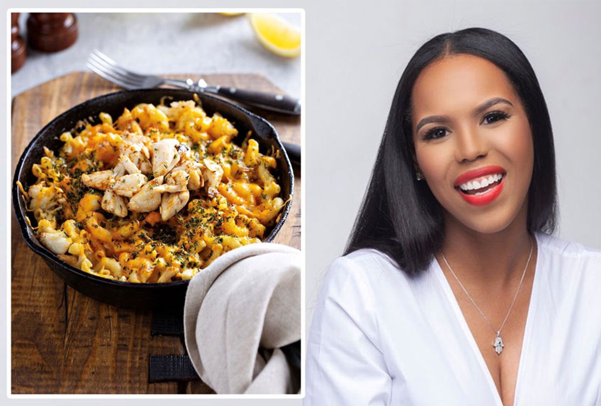 Kelli Ferrell's cookbook "Kooking with Kelli" and her recipe for Crab Mac-n-Cheese (Cory Reese)