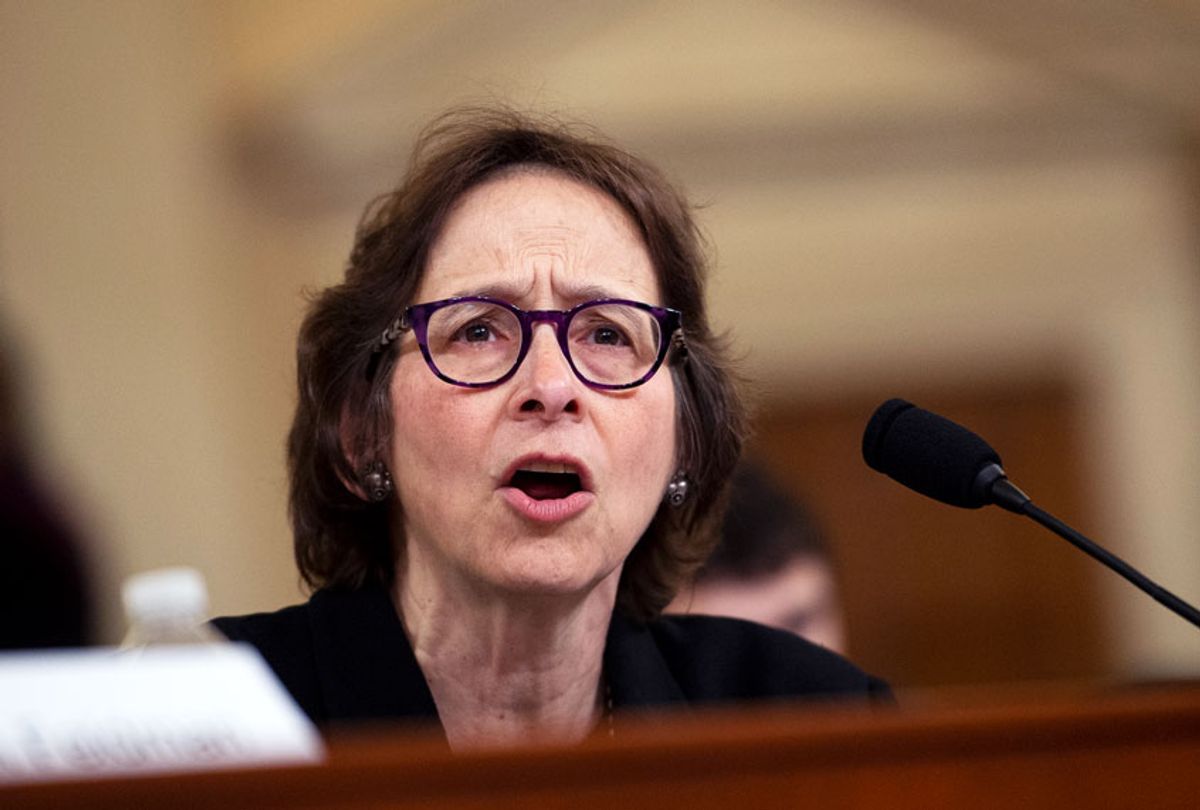 Stanford Law School professor Pamela Karlan testifies during the House Judiciary Committee hearing on the impeachment inquiry of President Trump in Longworth Building on Wednesday Dec. 4, 2019. (Caroline Brehman/CQ-Roll Call, Inc via Getty Images)