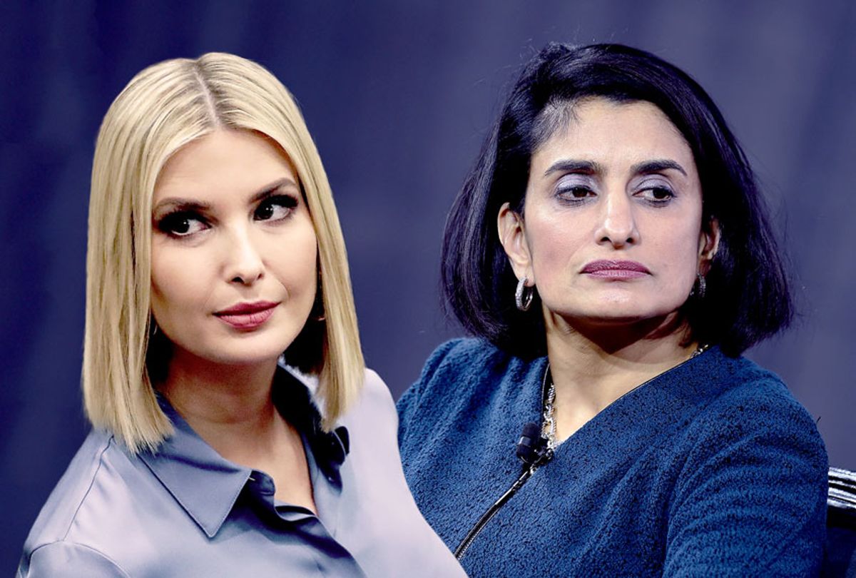  Administrator for the Centers of Medicare & Medicaid Services, Seema Verma, and Ivanka Trump (Steven Ferdman/Drew Angerer/Getty Images)