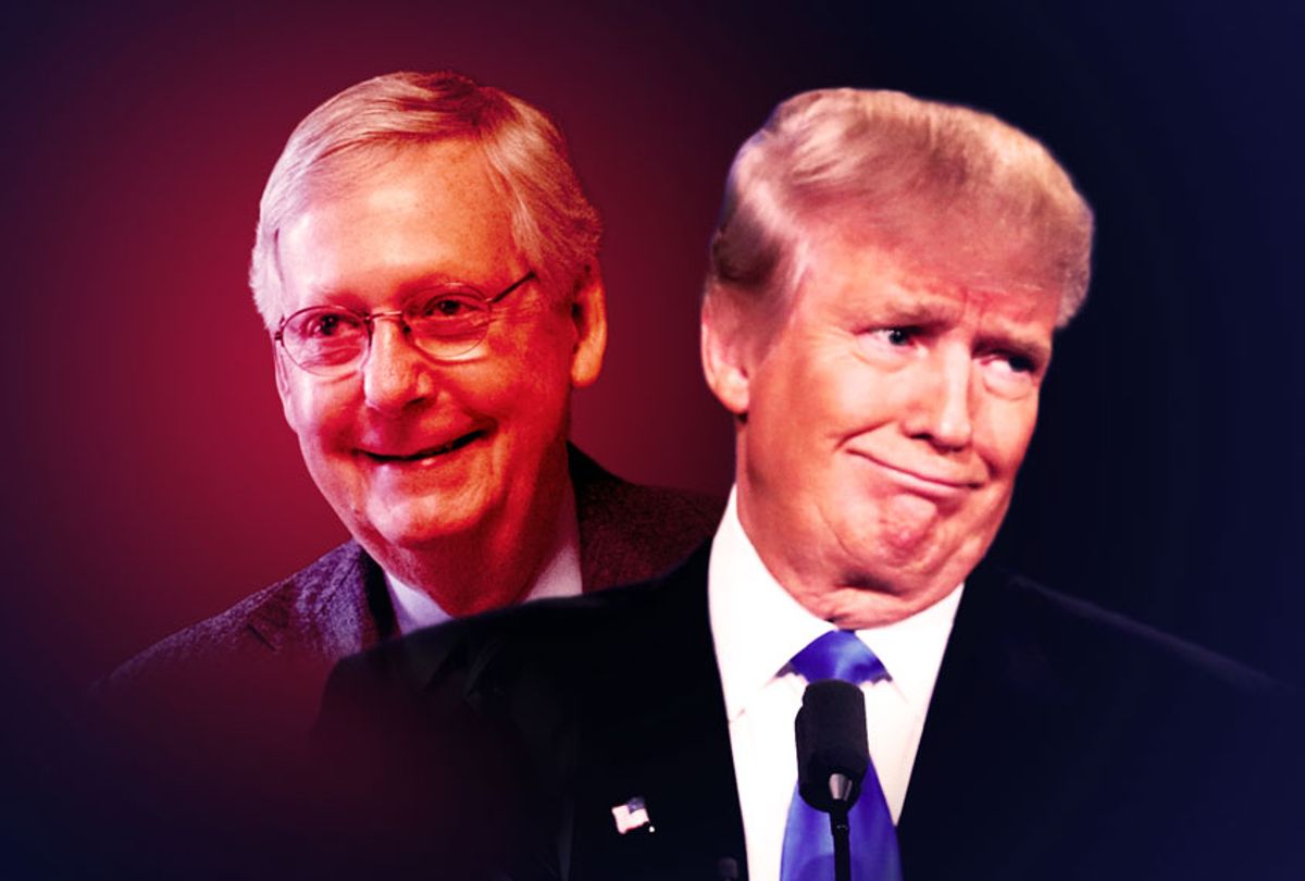 Mitch McConnell and Donald Trump (Win McNamee/Drew Angerer/Getty Images/Salon)