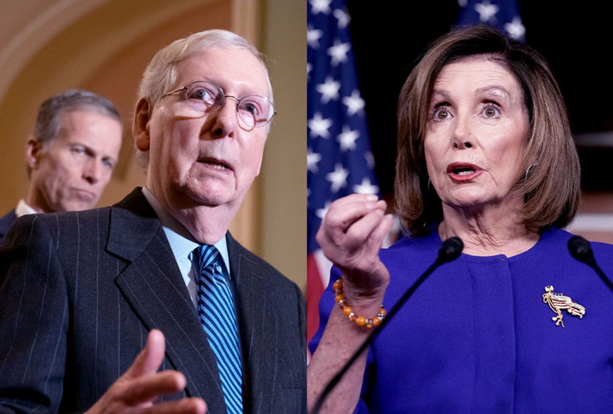 Mitch McConnell and Nancy Pelosi ((AP Photo/J. Scott Applewhite/Salon))
