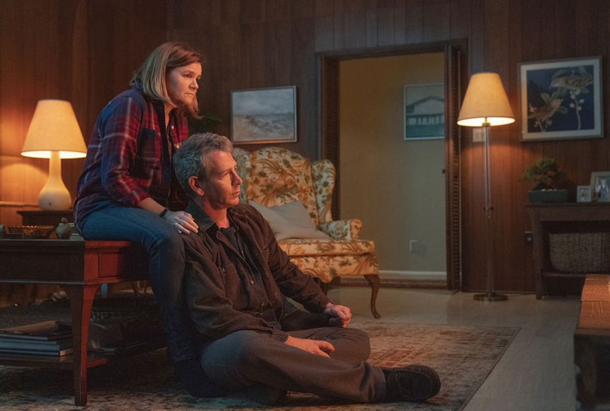 Mare Winningham and Ben Mendelsohn in "The Outsider" (Bob Mahoney/HBO)