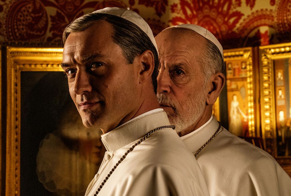 Jude Law and John Malkovich in "The New Pope"
 (Gianni Fiorito/HBO)