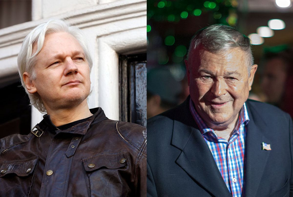 Julian Assange and Dana Rohrabacher (AP Photo/Getty Images/Salon)