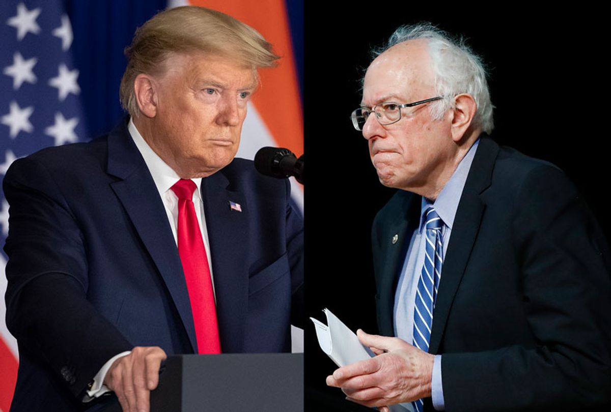 Donald Trump and Bernie Sanders (AP Photo/Salon)