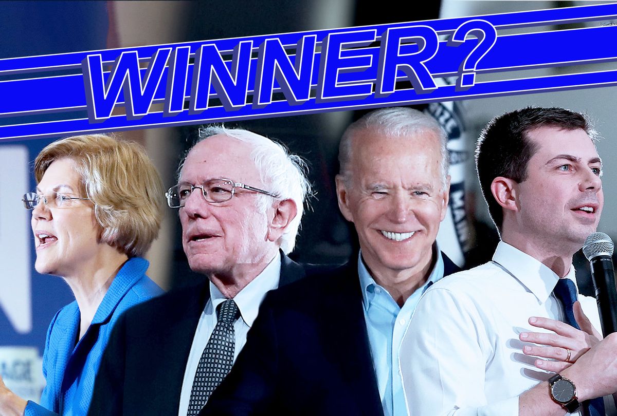 Elizabeth Warren, Bernie Sanders, Joe Biden and Pete Buttigieg (Getty Images/Salon)