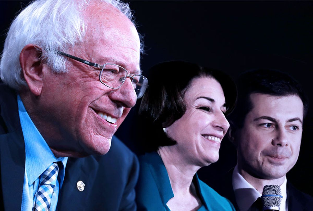 Bernie Sanders, Amy Klobuchar and Pete Buttigieg (Getty Images/Salon)