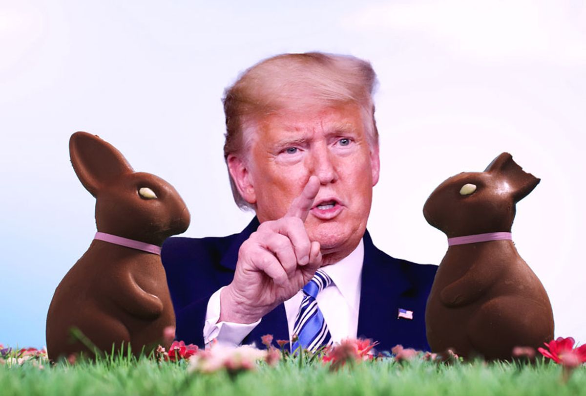 Donald Trump | Chocolate Easter Bunnies (Getty Images/AP Photo/Salon)