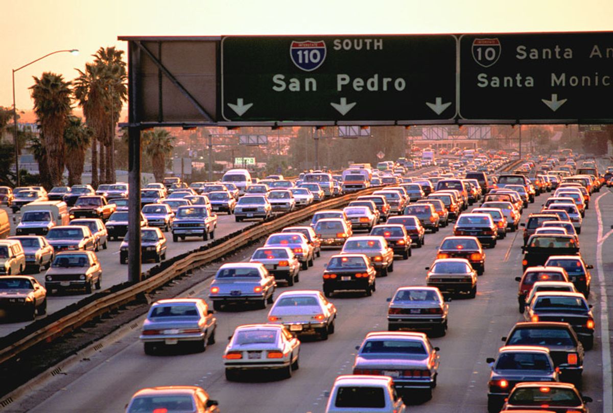 USA, California, Los Angeles, traffic on the freeway (Getty Images)