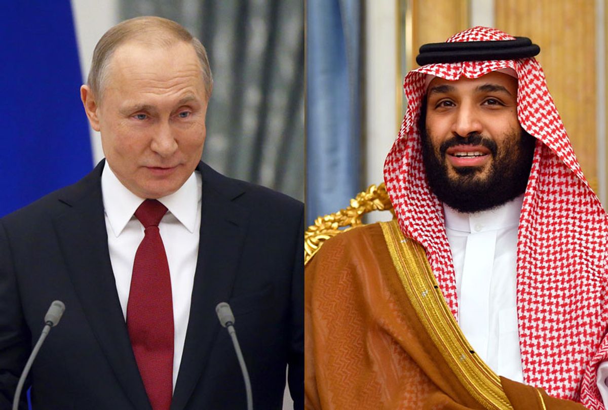 Vladimir Putin and Mohammad Bin Salman (Getty Images/Salon)